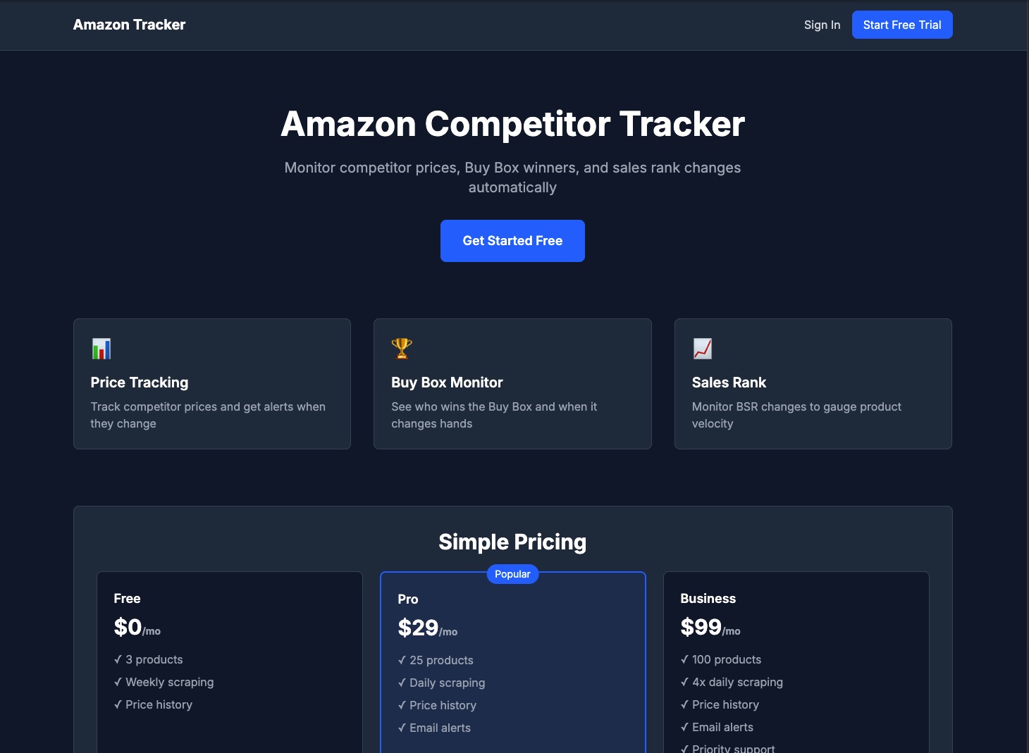 Amazon Price Tracker - Screenshot 1